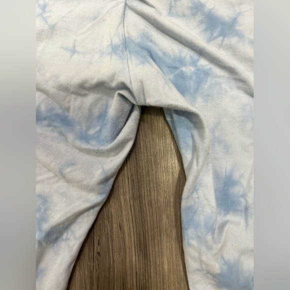 Victoria‎ Secret PINK Leggings Pants Medium High Waist  7/8 Ankle Blue Tie Dye - Picture 11 of 12